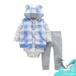 3Pcs Jogging gilet bébé