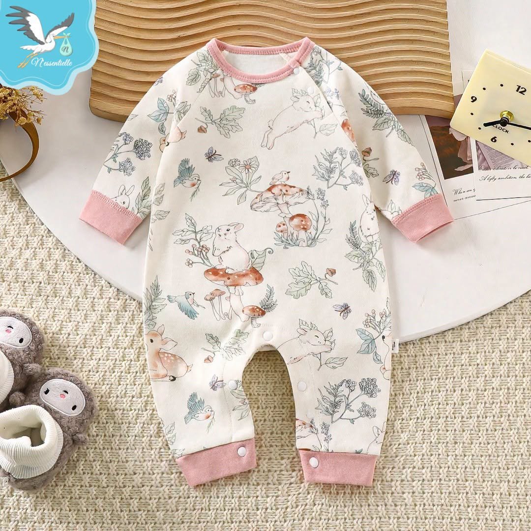 Grenouillere rose lapin nessentielle
